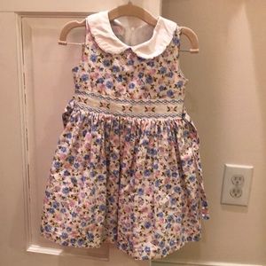 Adorable Smocked Floral Dress 24M